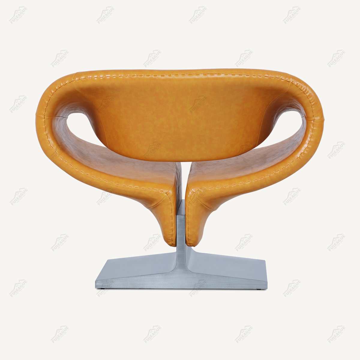 Ribbon Chair Replica in Genuine Leather FA349-Genuine Leather