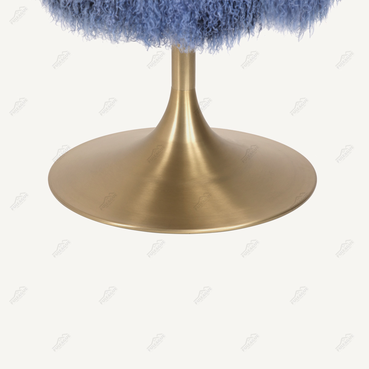 Round Stool in Mongolia leather FA340-O