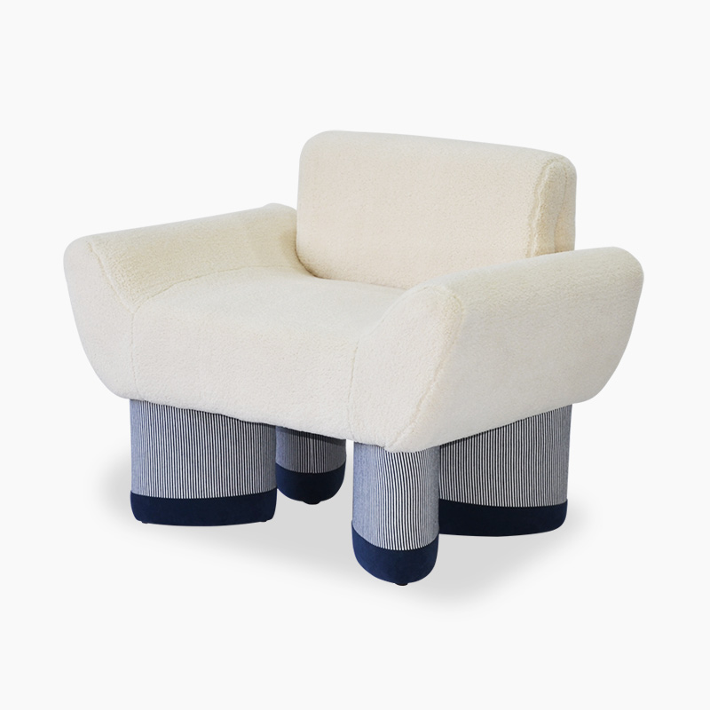 Smile Chair Replica by Giancarlo Valle in Fabric FA352-F