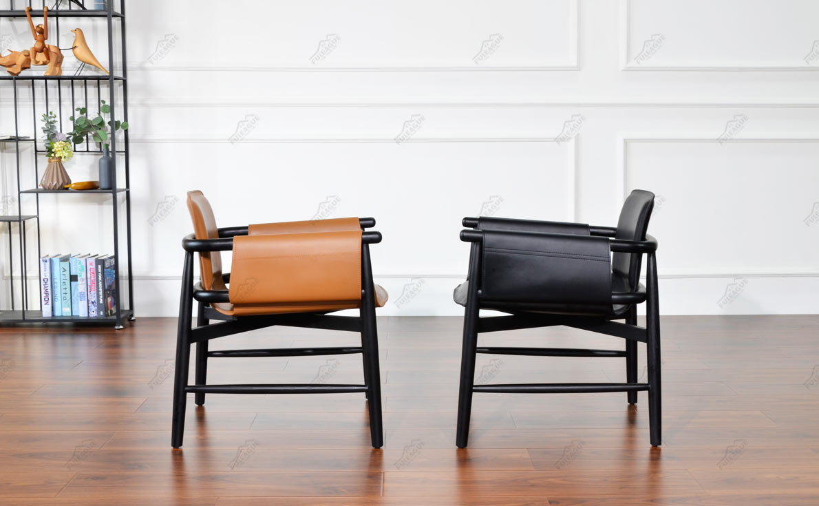 Fuleague teresina leather wooden chair high quality FA365