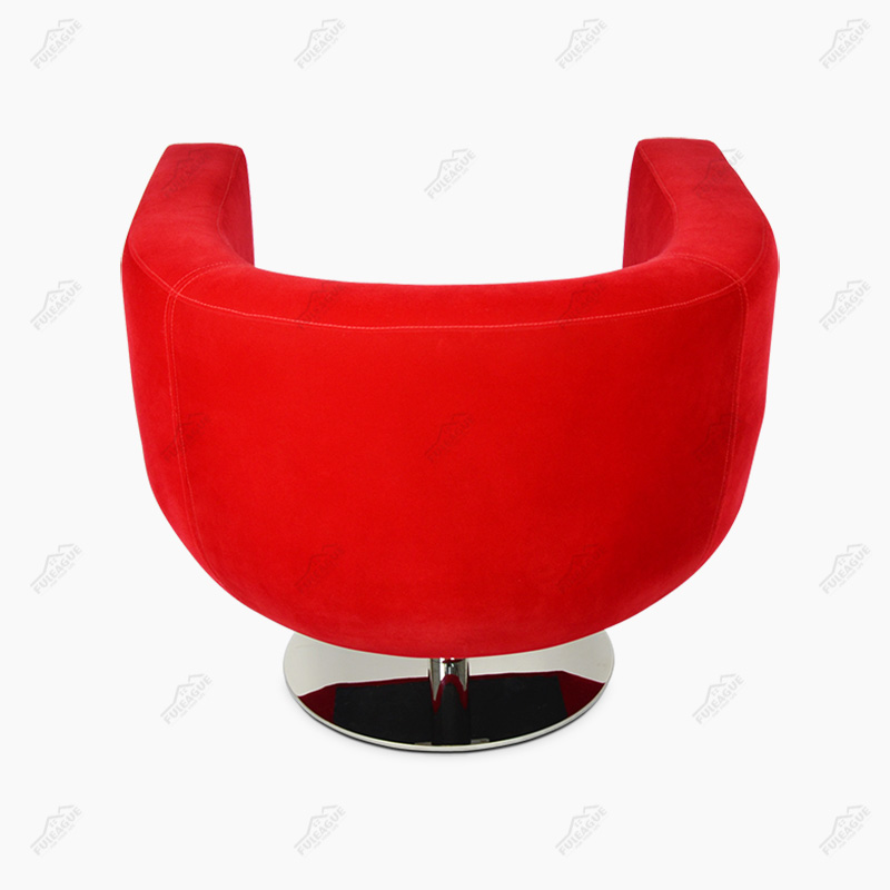 Tulip Armchair Replica by Jeffrey Bernett in Fabric FA047-F