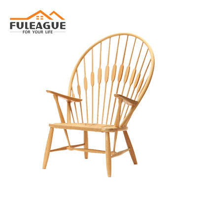 solid wood peacock chair by Hans J. Weger