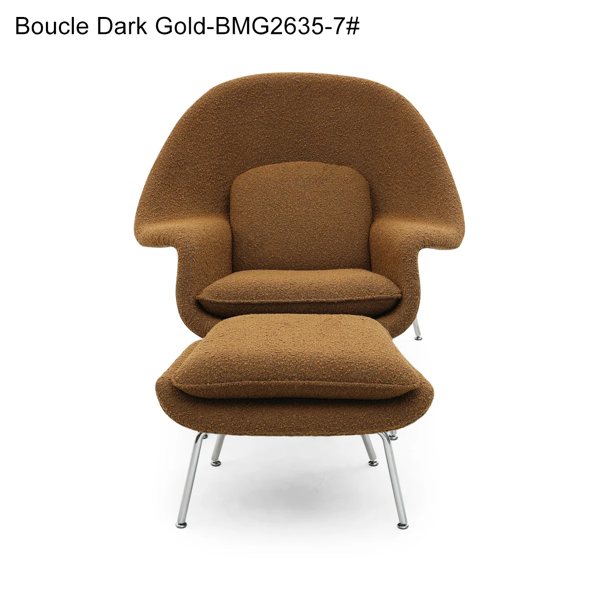 Womb Chair And Ottoman Replica in Fabric FA040-F